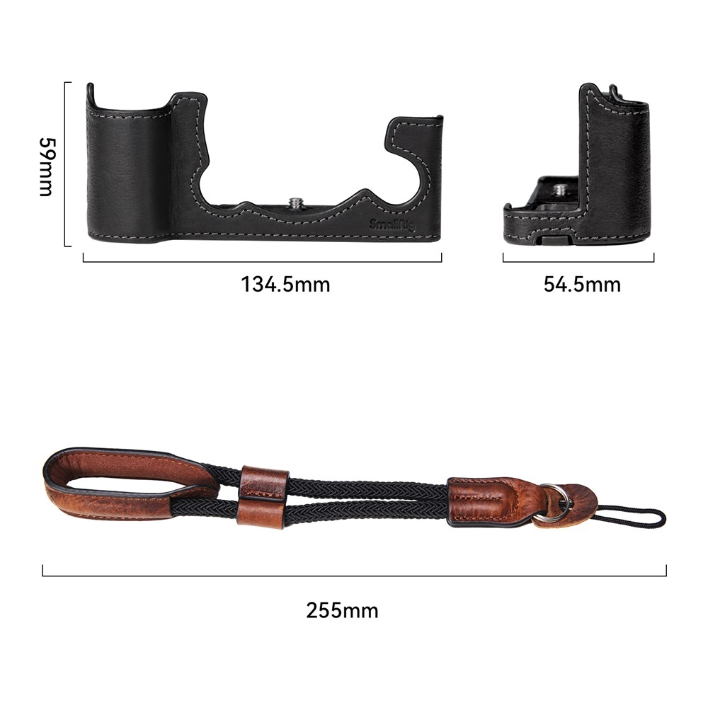 SMALLRIG Half Case / Wrist Strap Kit for FUJIFILM X-T5 - 3927