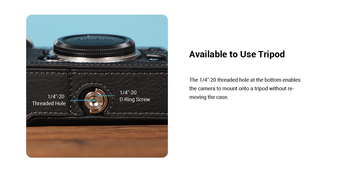 SMALLRIG Half Case / Wrist Strap Kit for FUJIFILM X-T5 - 3927