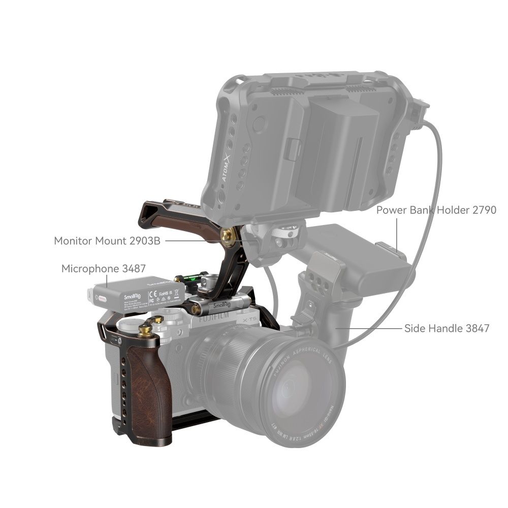 SMALLRIG Retro Handheld Cage Kit for FUJIFILM X-T5 - 3872