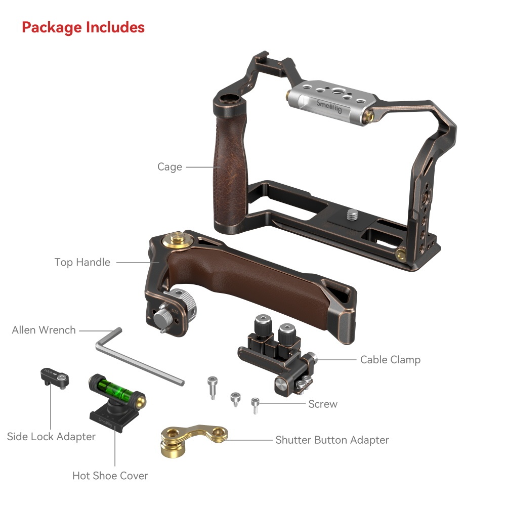 SMALLRIG Retro Handheld Cage Kit for FUJIFILM X-T5 - 3872