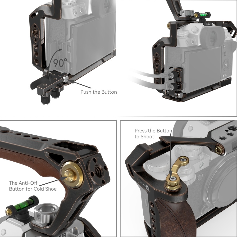 SMALLRIG Retro Handheld Cage Kit for FUJIFILM X-T5 - 3872
