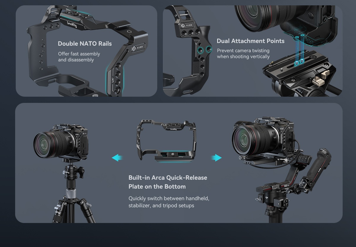 SmallRig Cage for Canon EOS R6 Mark II 4159