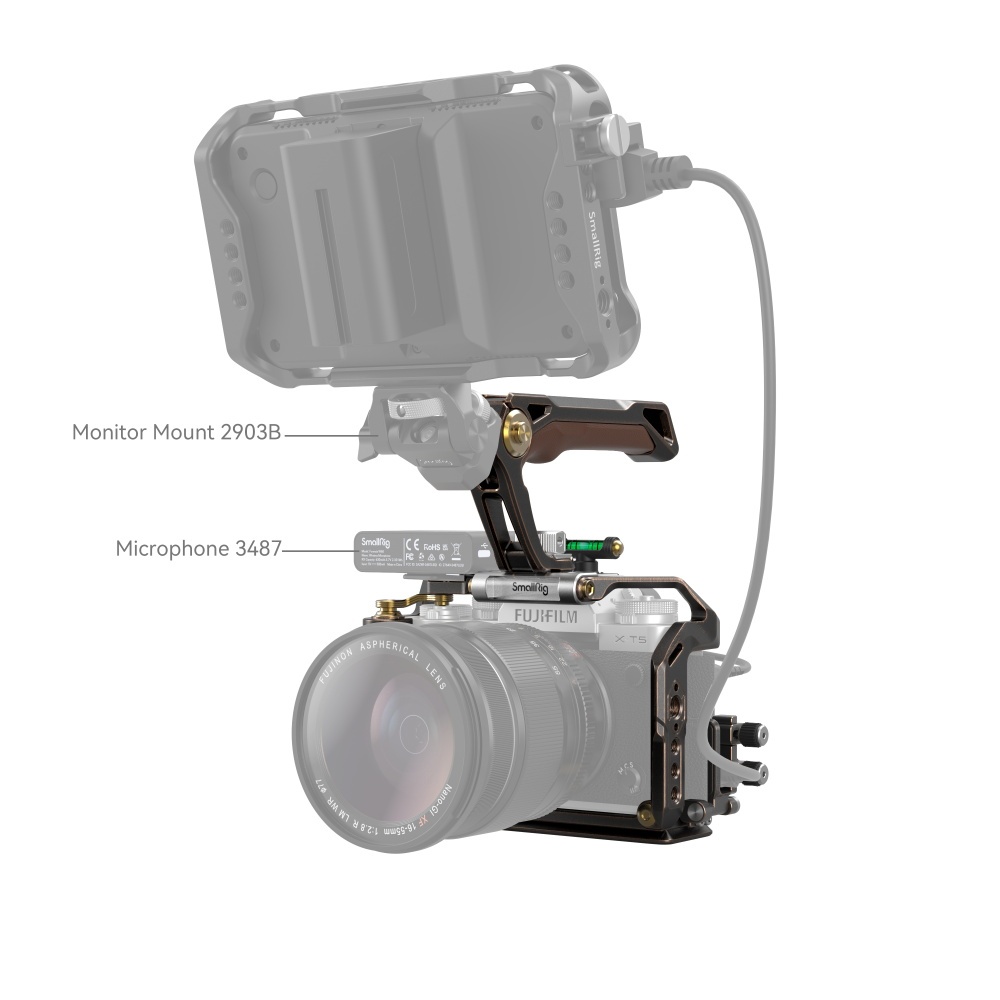 SMALLRIG Retro Handheld Cage Kit for FUJIFILM X-T5 - 3872