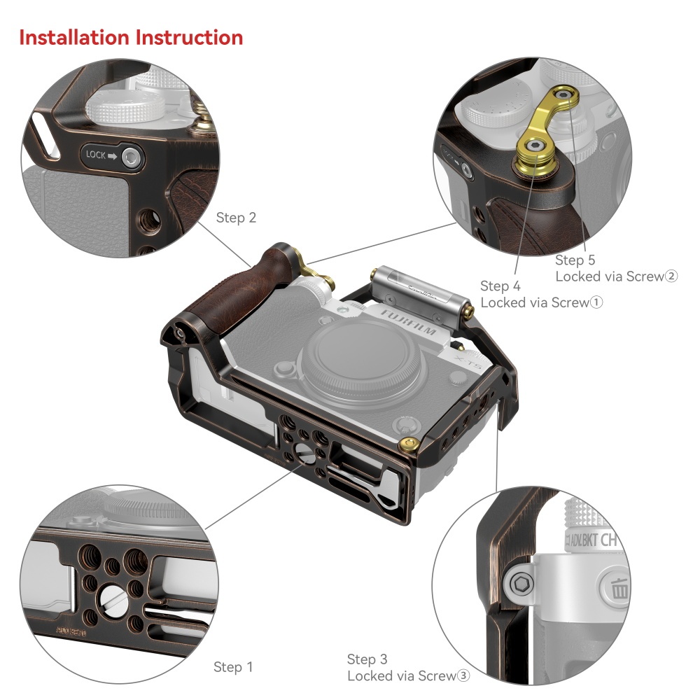 SmallRig Retro Cage for FUJIFILM X-T5 - 3870