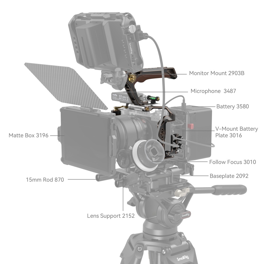 SMALLRIG Retro Handheld Cage Kit for FUJIFILM X-T5 - 3872