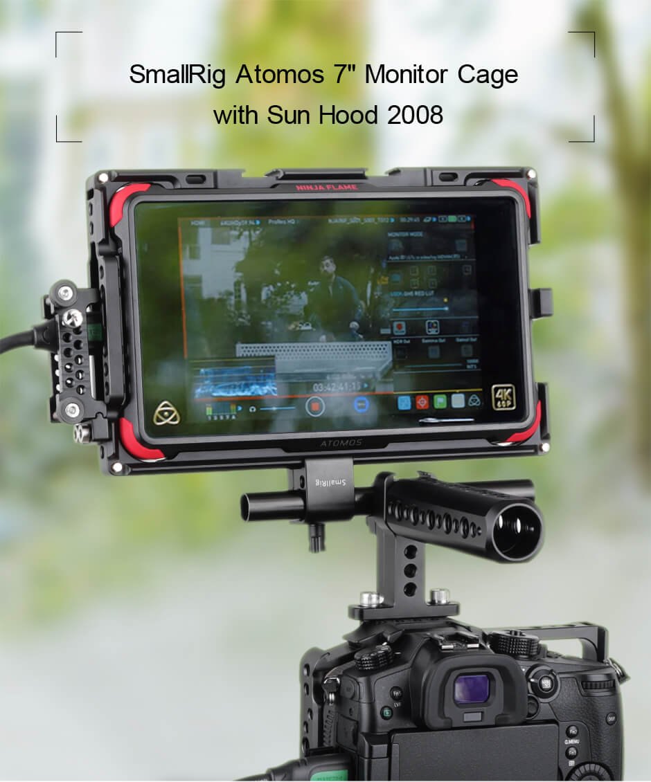 SmallRig Atomos 7" Monitor Cage with Sunhood 2008