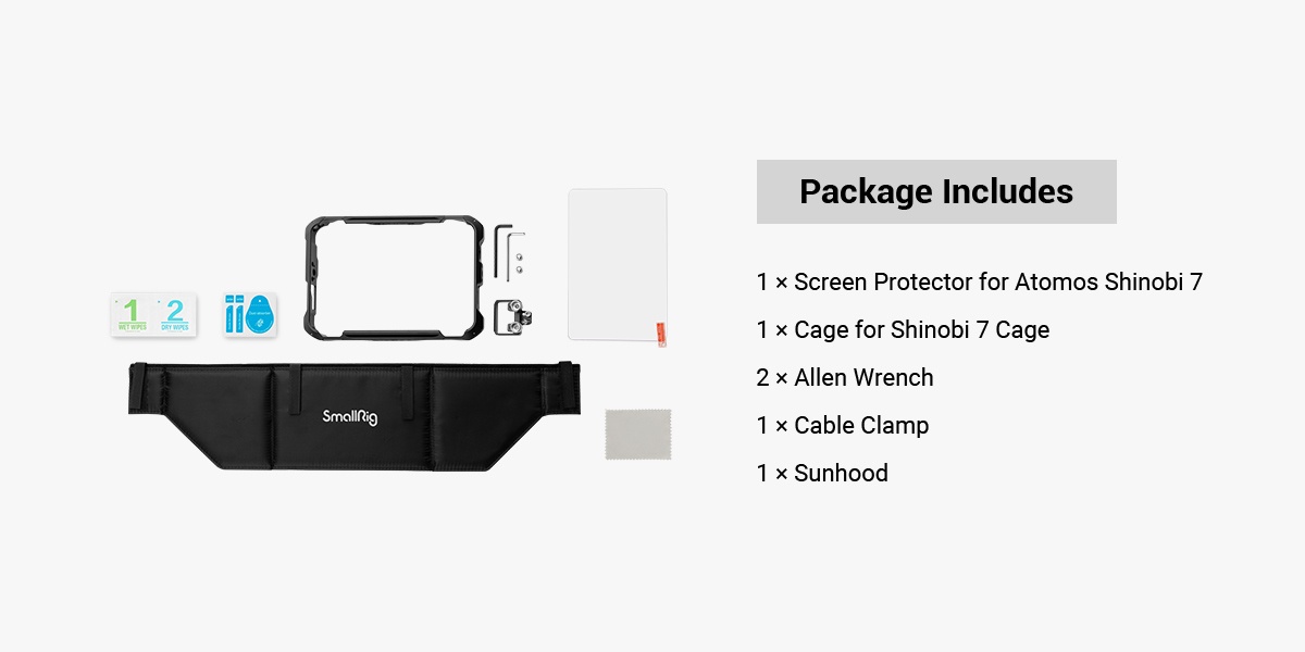 SmallRig Atomos Shinobi 7 Cage (Kit) 3456