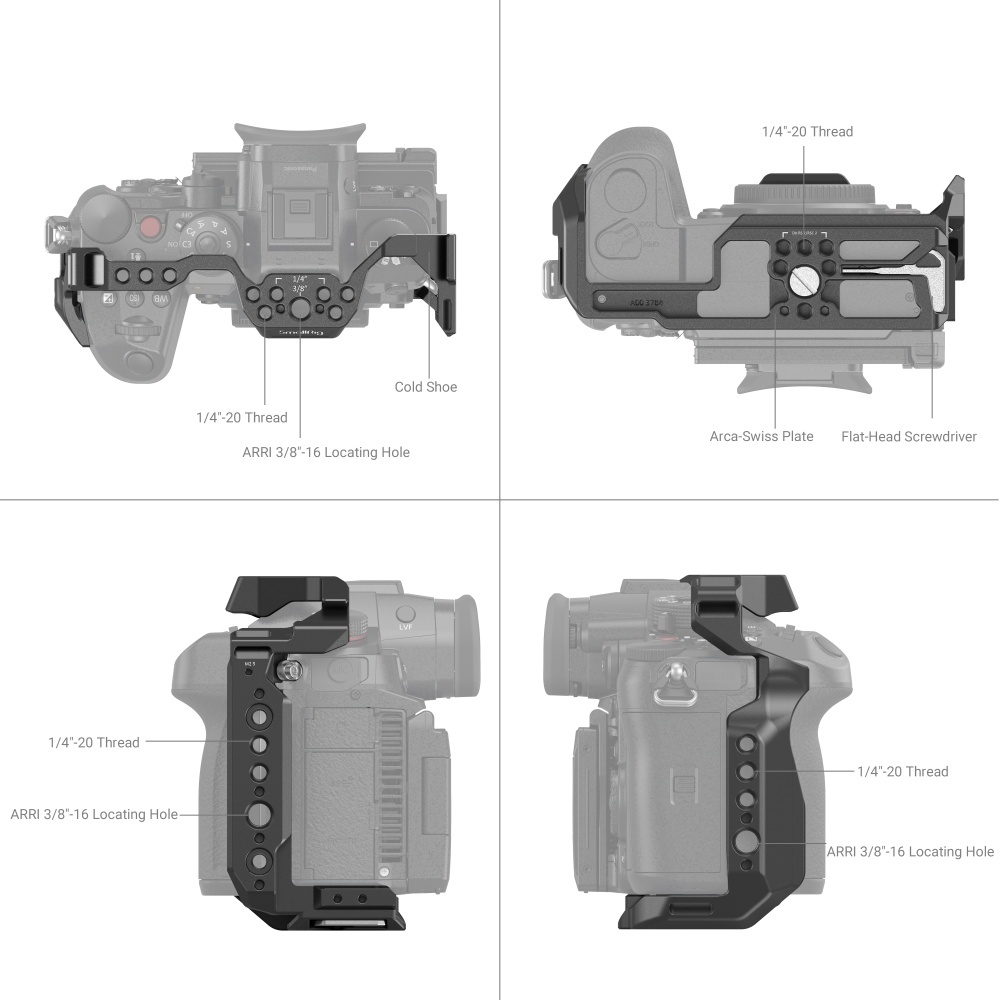 SmallRig Full Camera Cage for Panasonic LUMIX GH6 3784