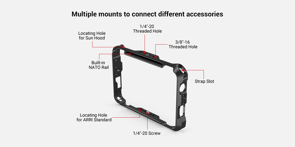 SmallRig Atomos Shinobi 7 Cage (Kit) 3456