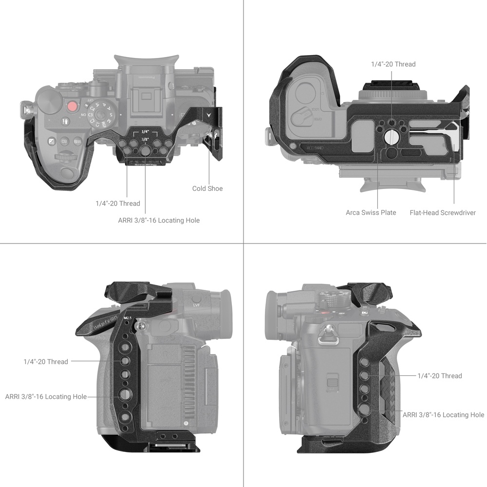 SmallRig “Black Mamba” Series Camera Cage for Panasonic LUMIX GH6 3440