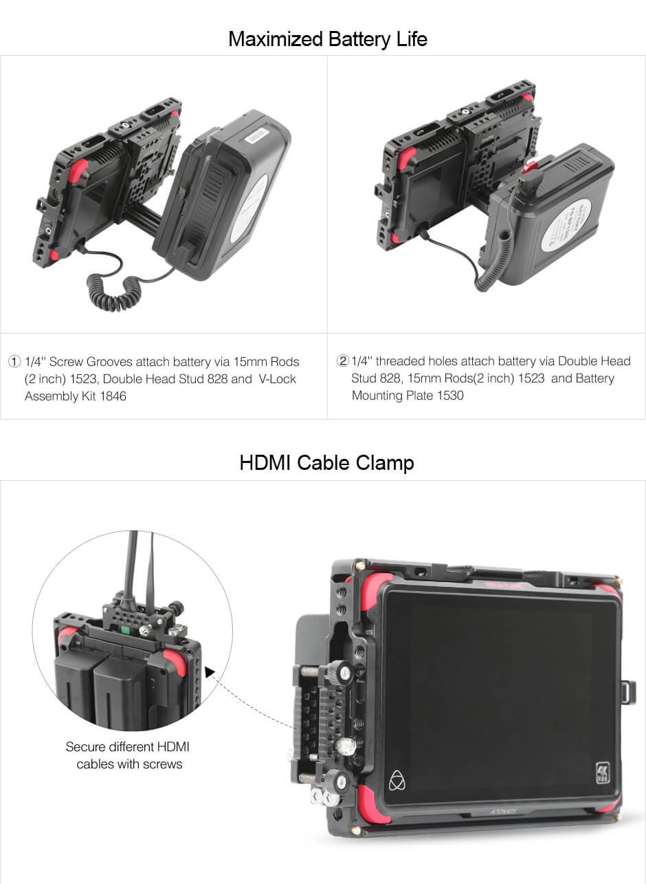 SmallRig Atomos 7" Monitor Cage with Sunhood 2008