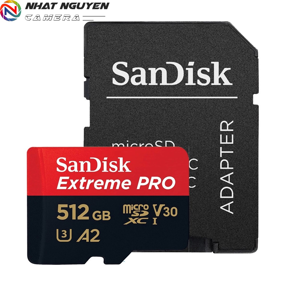 Thẻ Nhớ MicroSDXC SanDisk Extreme Pro V30 A2 512GB 200MB/s SDSQXCD-512G