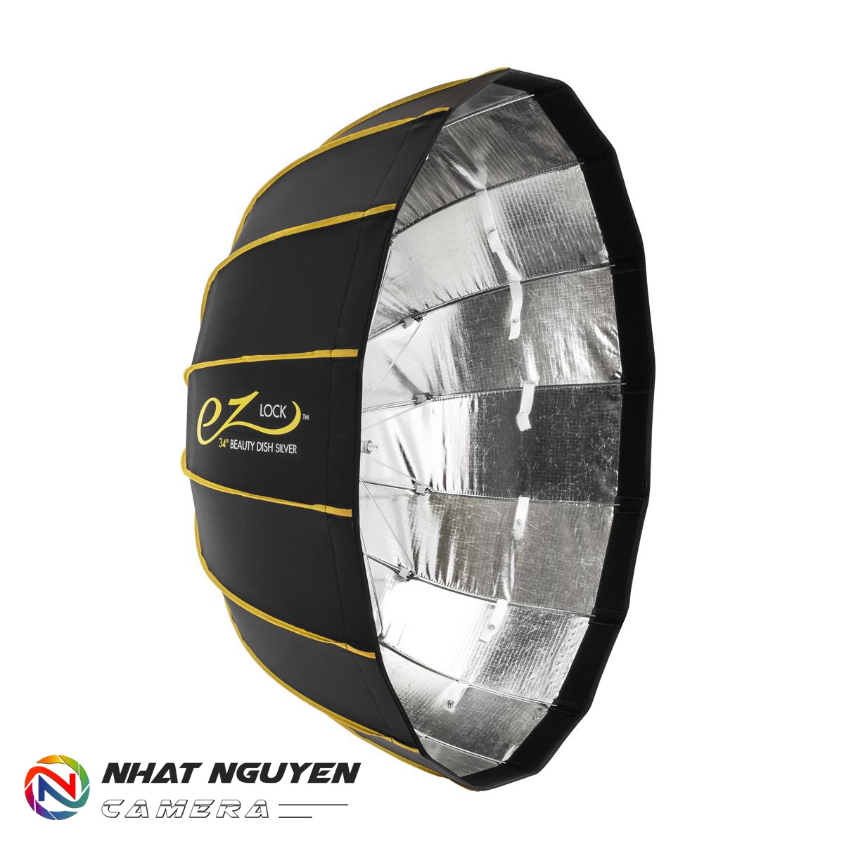 Glow EZ Lock Collapsible Silver Beauty Dish 86cm