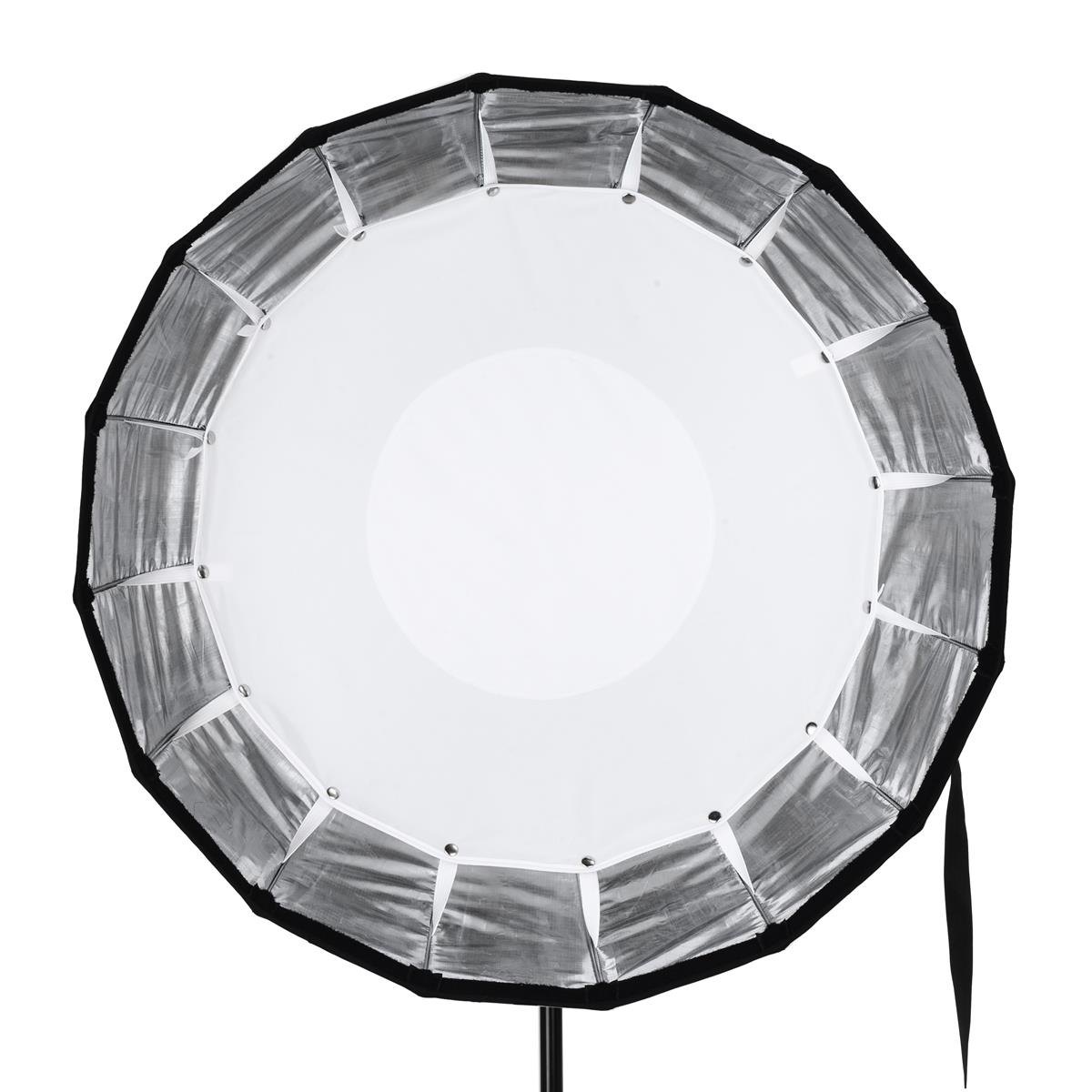 Glow EZ Lock Collapsible Silver Beauty Dish 64cm