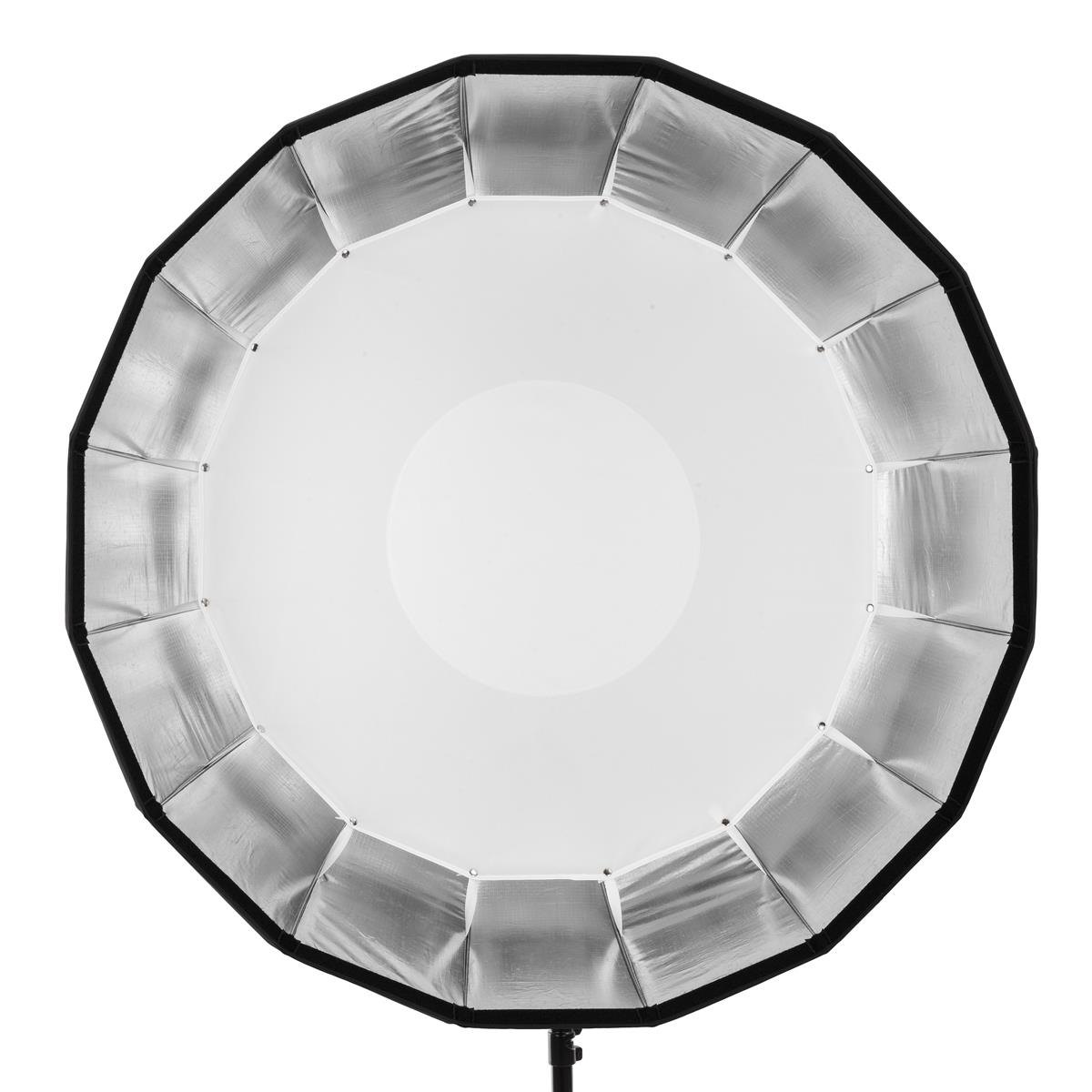 Glow EZ Lock Collapsible Silver Beauty Dish 106cm