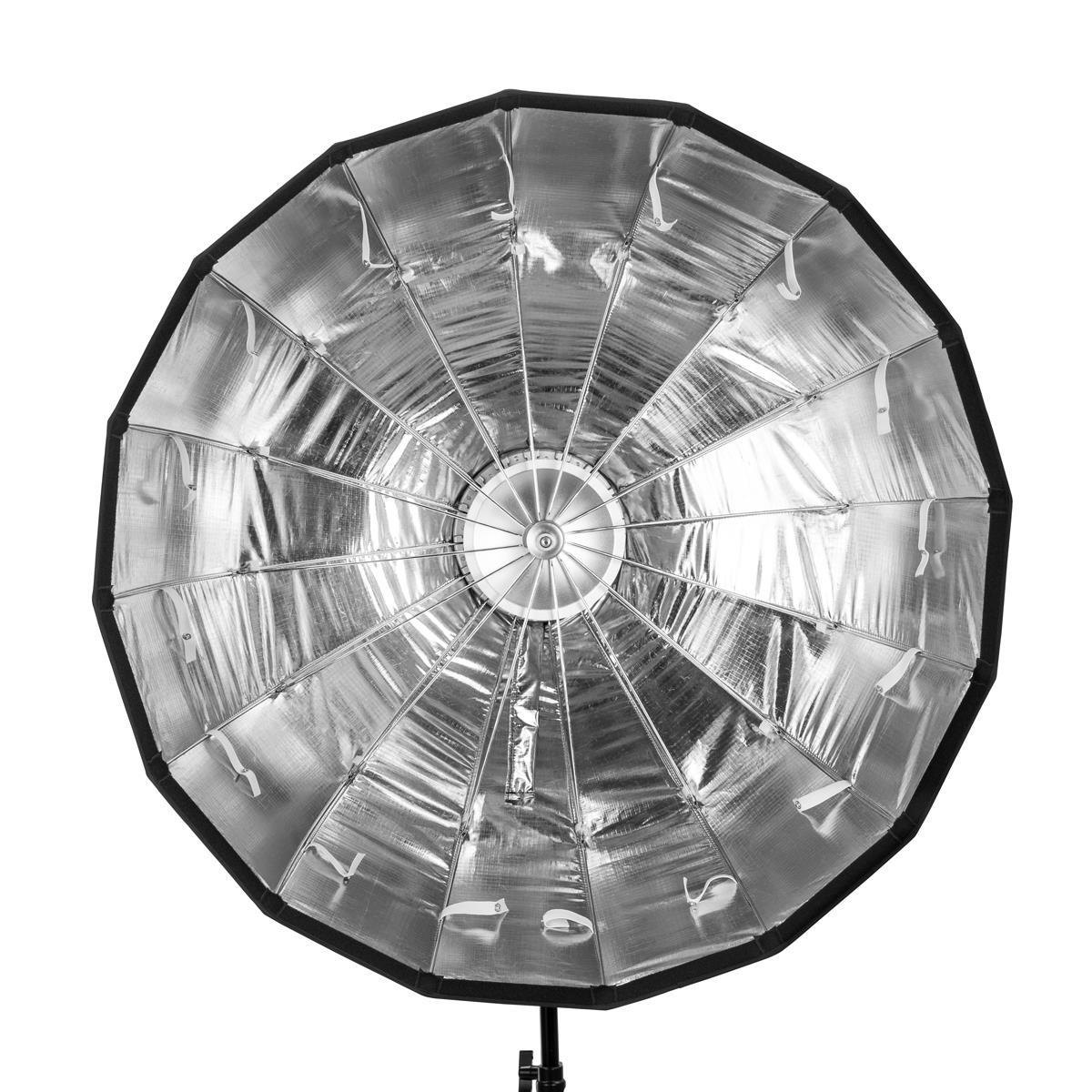 Glow EZ Lock Collapsible Silver Beauty Dish 86cm