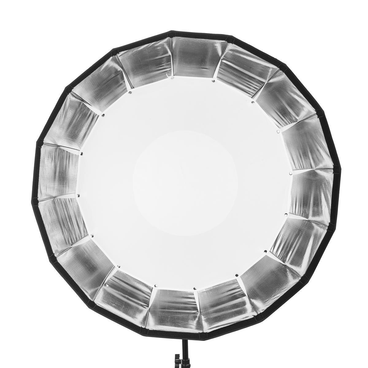 Glow EZ Lock Collapsible Silver Beauty Dish 86cm