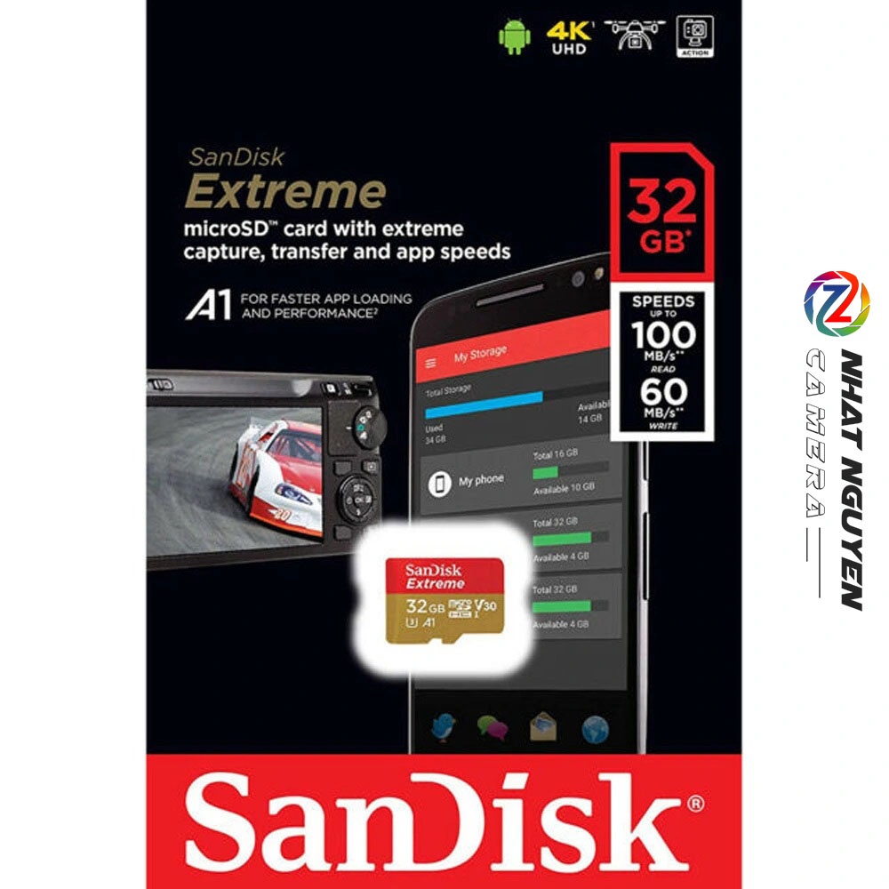 Thẻ nhớ MicroSD Sandisk Extreme 32GB 100MB