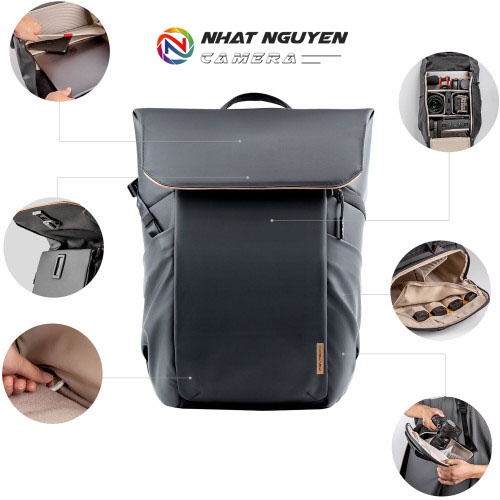 Balo máy ảnh PGYTECH OneGo Air 25L (Obsidian Black)