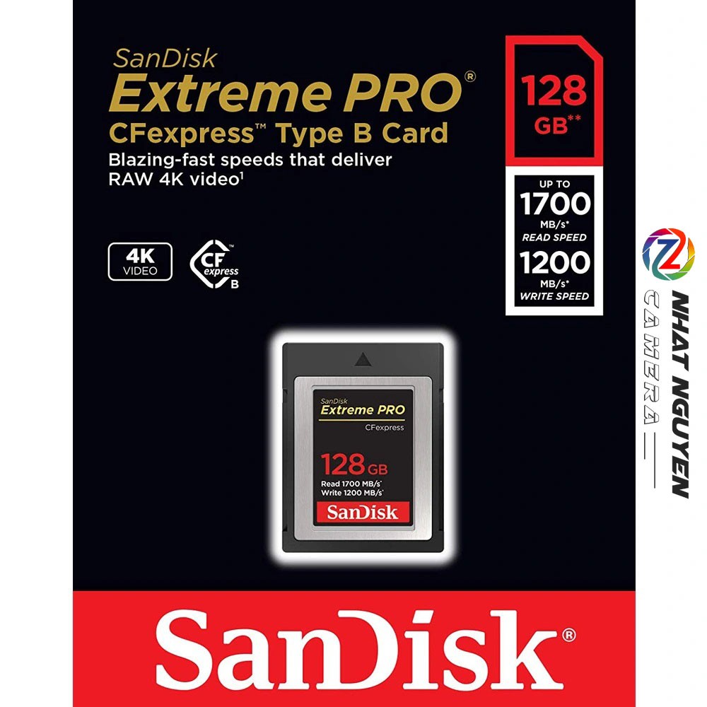 Thẻ nhớ Sandisk CF Express Type B 128GB