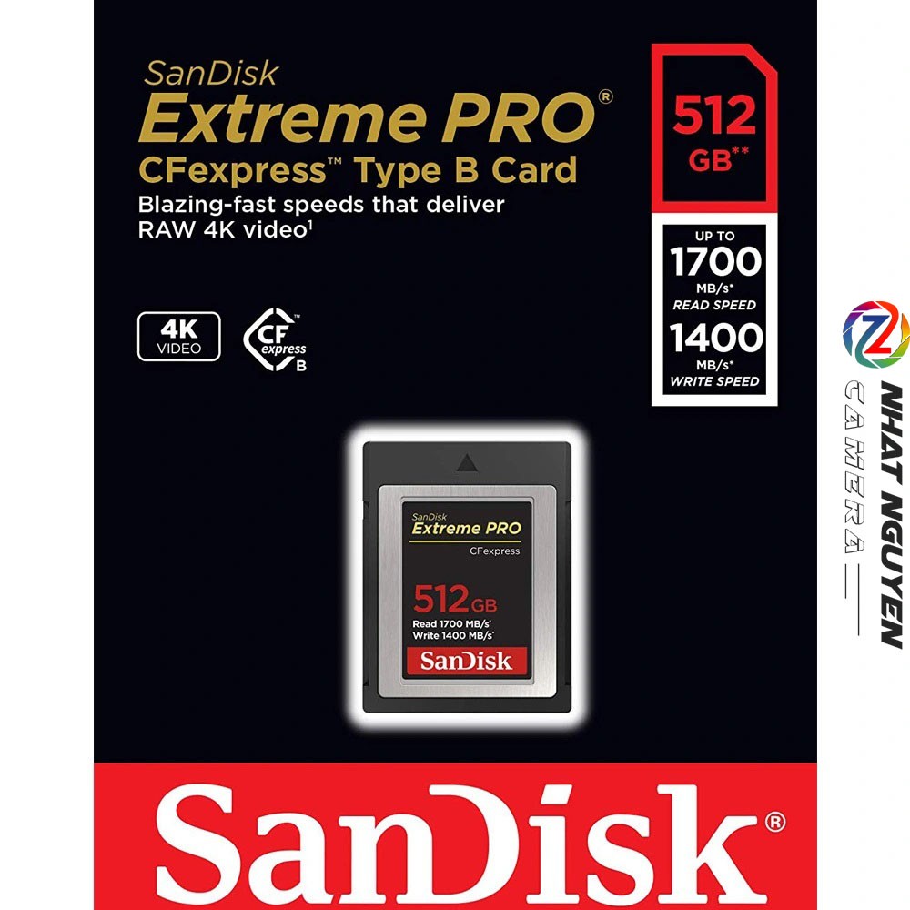 Thẻ nhớ Sandisk CF Express Type B 512GB