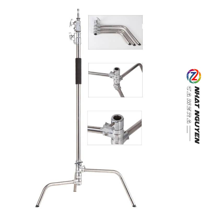 Chân C-Stand Inox CK1 Pro (2 khớp + 1 tay boom)