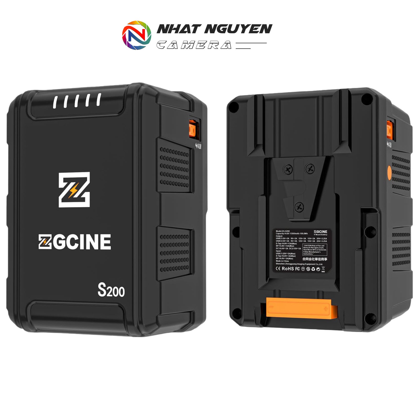 ZG-S200 V Mount Battery - Pin ZGCINE S200