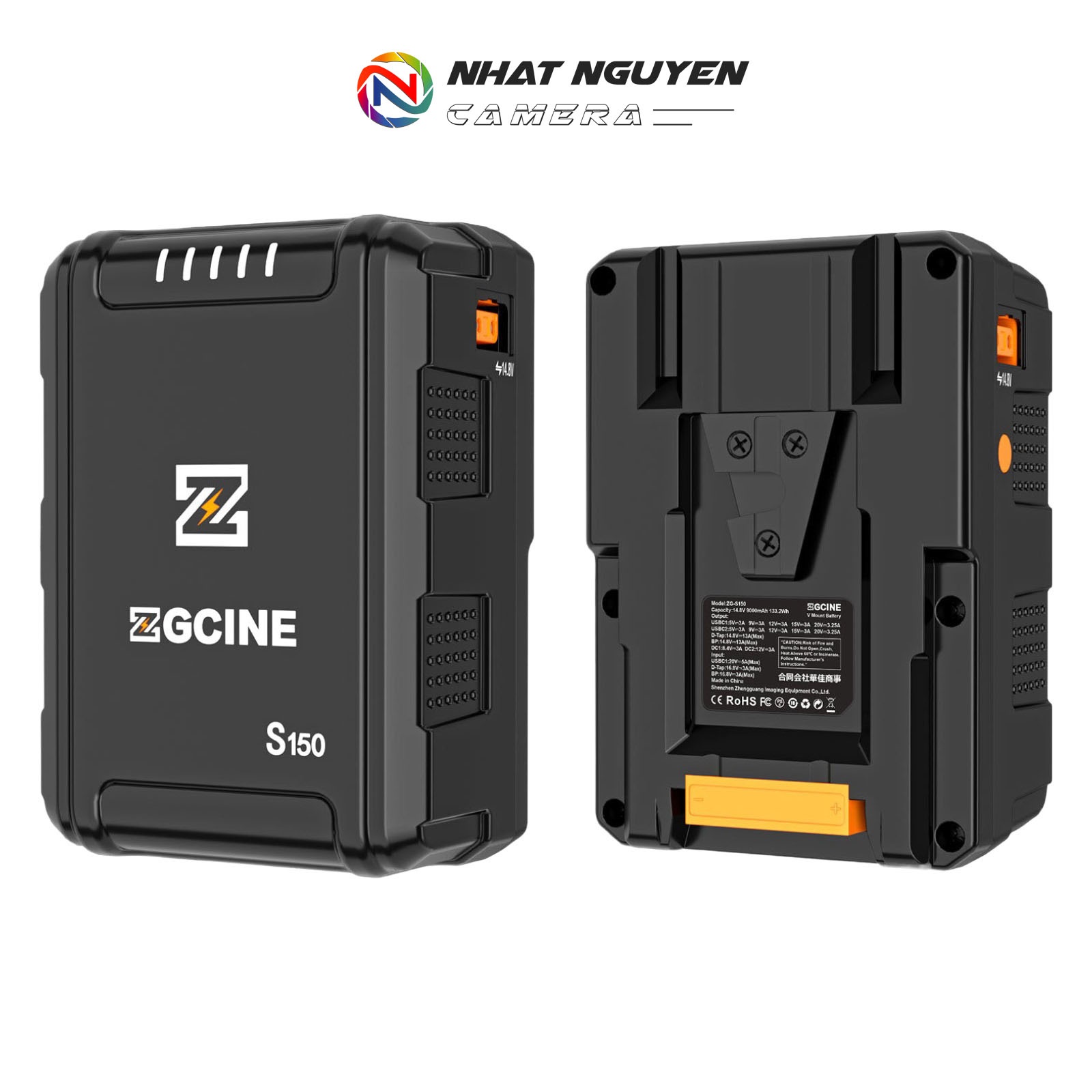 ZG-S150 V Mount Battery - Pin ZGCINE S150