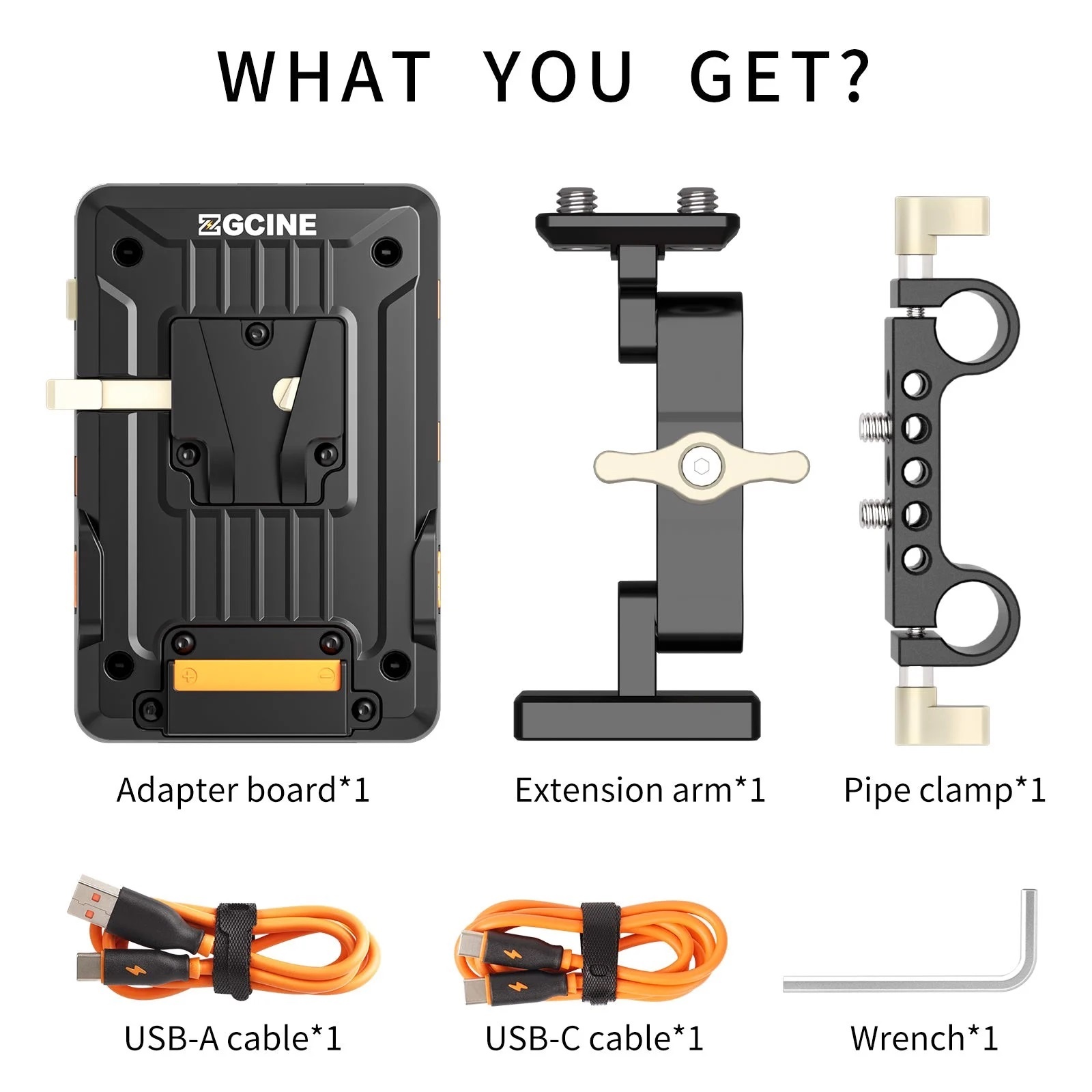 VM-VP1 Kit3 V Mount Battery Plate with Adjustable Arm - Tấm Gắn Pin ZGCINE