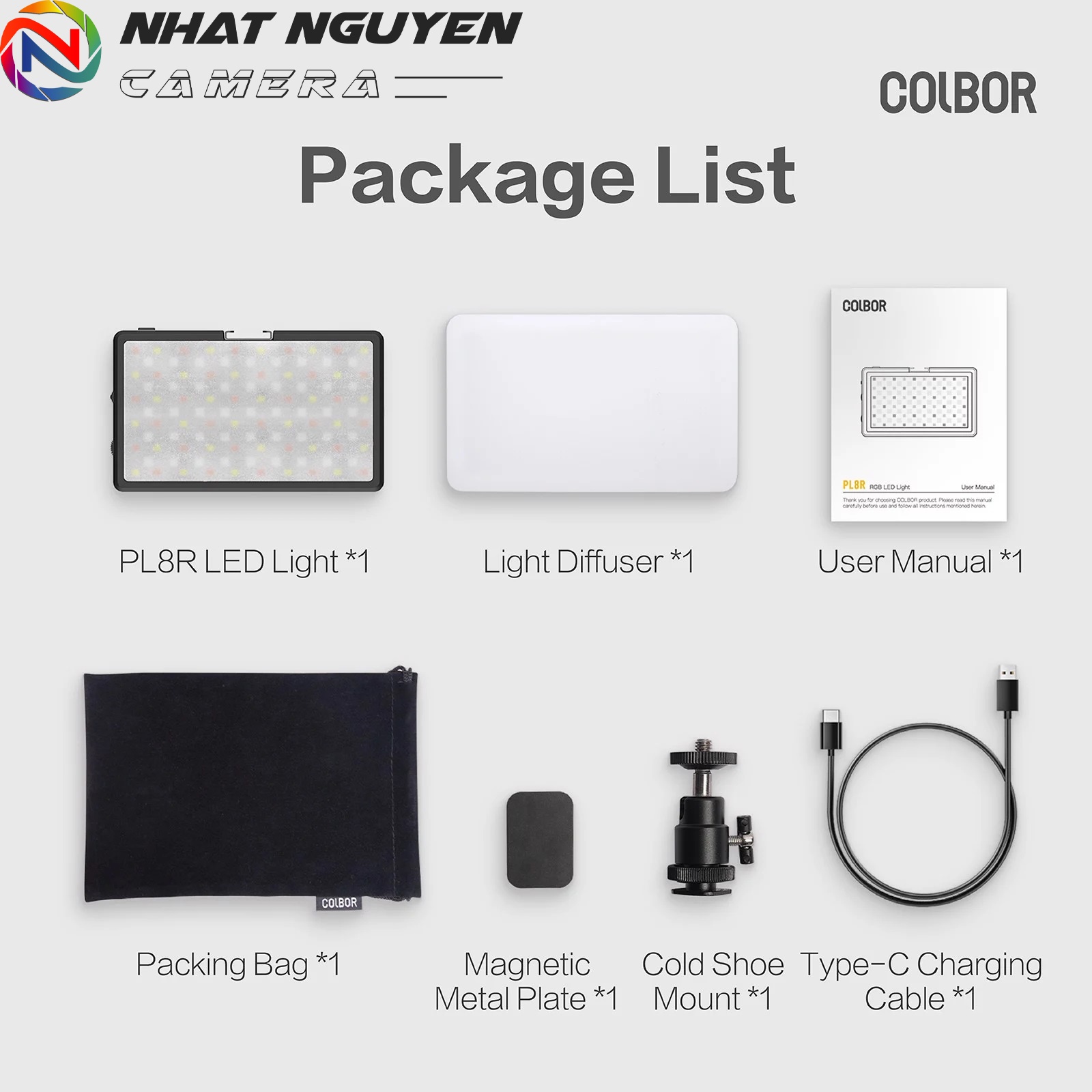 Colbor PL8R Đèn Led RGB đổi màu