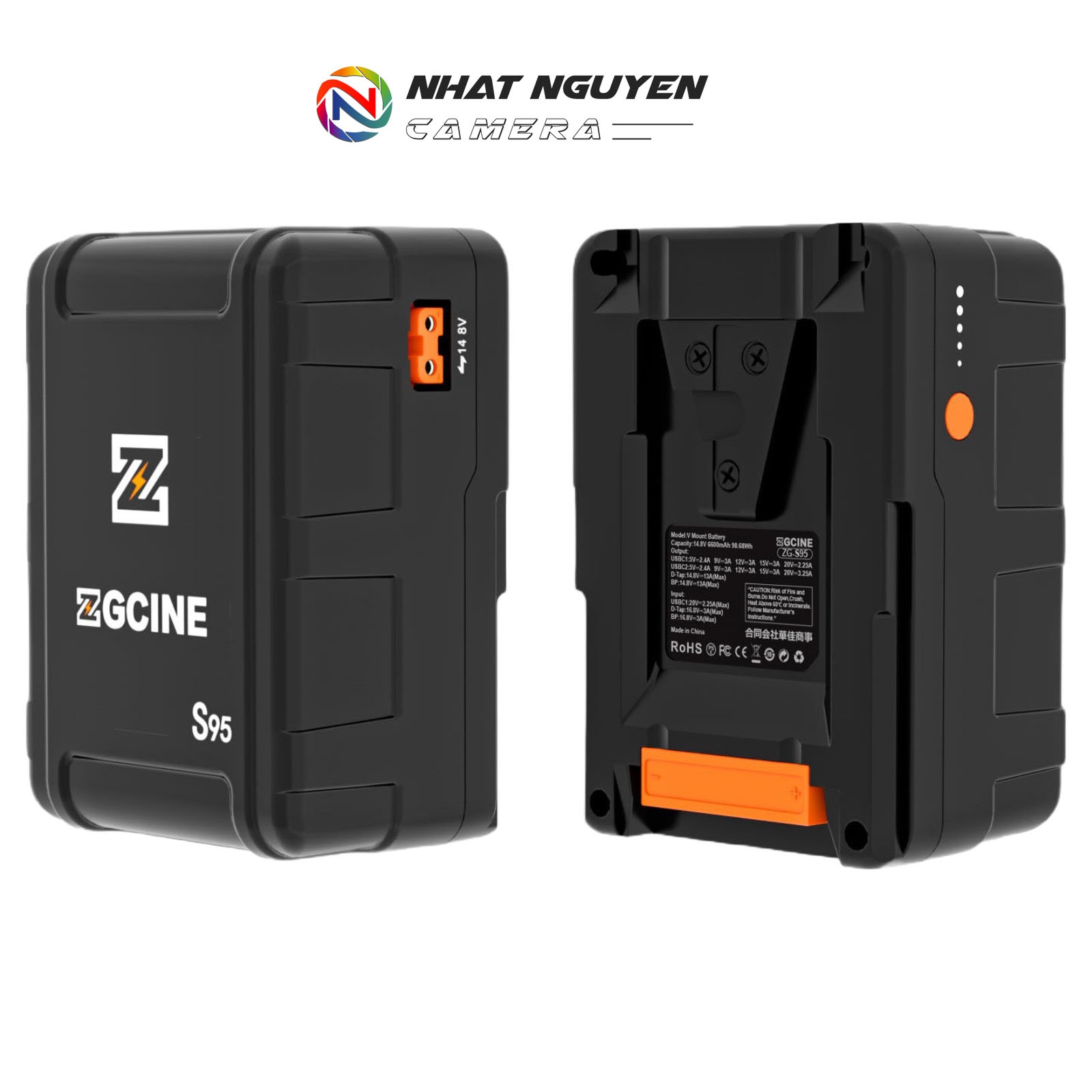 ZG-S95 V Mount Battery - Pin ZGCINE S95