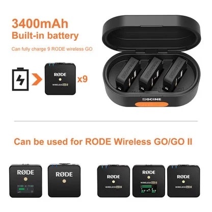 ZGCINE ZG-R30 Charging Case for Rode Wireless GO I&II