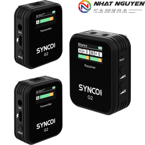 Synco WAir-G2-A2 - Micro không dây Synco G2A2(2 phát 1 nhận) - Bảo hành 12 tháng