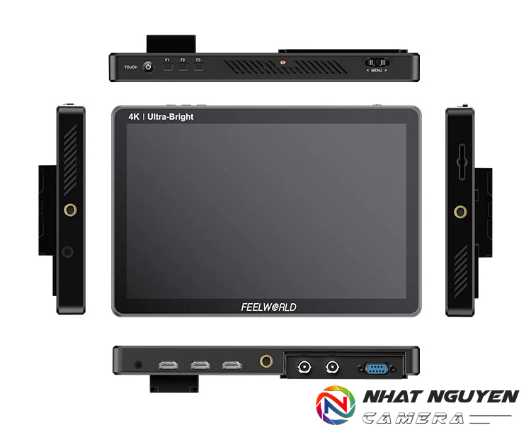 FEELWORLD LUT11S MÀN HÌNH CẢM ỨNG MÁY ẢNH DSLR MÀN HÌNH CẢM ỨNG 10.1 INCH 2000NIT ĐẦU RA ĐẦU VÀO HDMI 3G SDI 4K