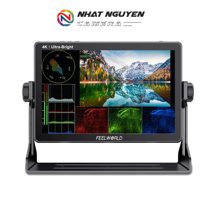 FEELWORLD LUT11S MÀN HÌNH CẢM ỨNG MÁY ẢNH DSLR MÀN HÌNH CẢM ỨNG 10.1 INCH 2000NIT ĐẦU RA ĐẦU VÀO HDMI 3G SDI 4K