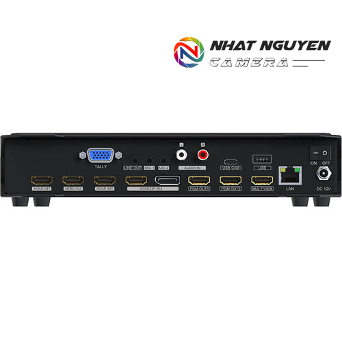 AVMATRIX Micro 4-Channel HDMI & DP Video Switcher with Streaming & Recording - HVS0401E