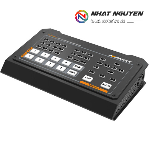 AVMATRIX Micro 4-Channel HDMI & DP Video Switcher with Streaming & Recording - HVS0401E