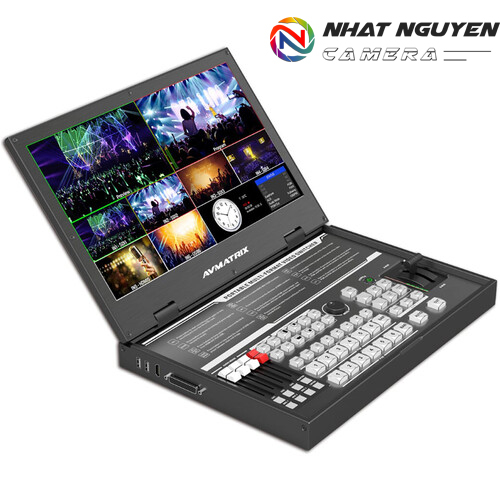 AVMATRIX PVS0615U Portable 6-Channel Switcher with USB Streaming & 15.6" Display