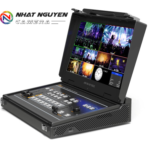 AVMATRIX PVS0613U Portable 6-Ch SDI/HDMI Multi-Format Streaming Switcher with 13.3" Display - Bảo hành chính hãng