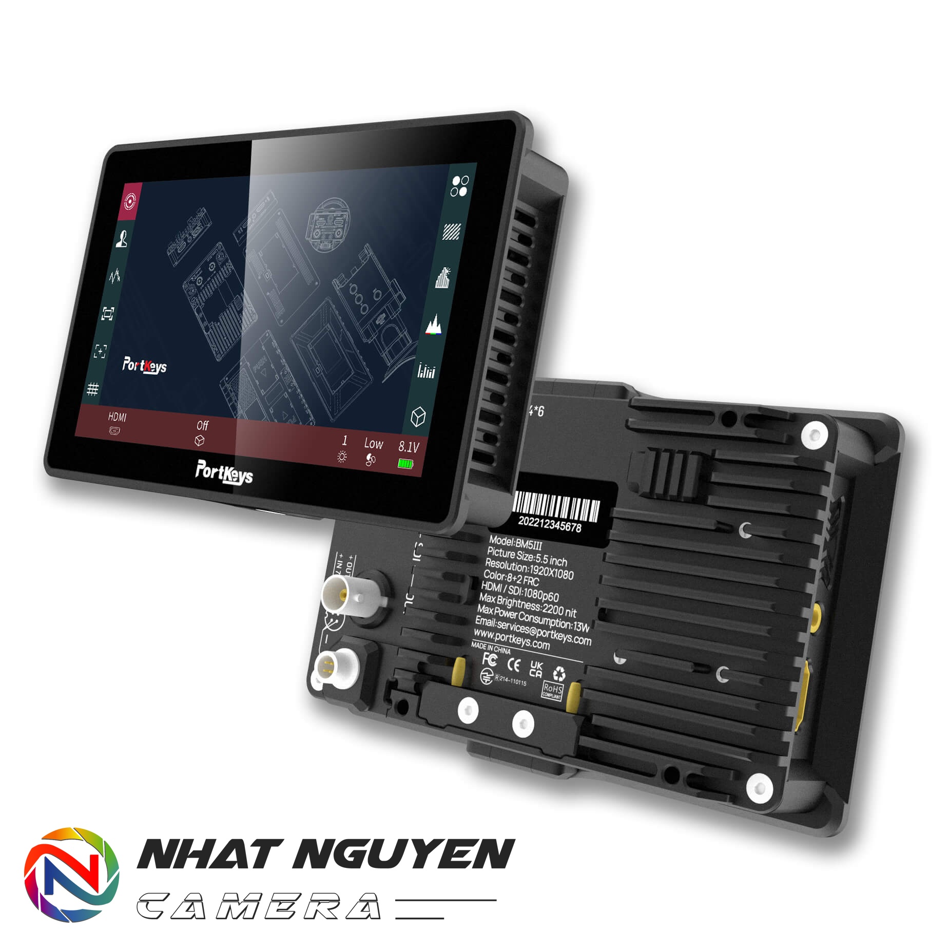 Màn hình Portkeys BM5 III - Bảo hành chính hãng