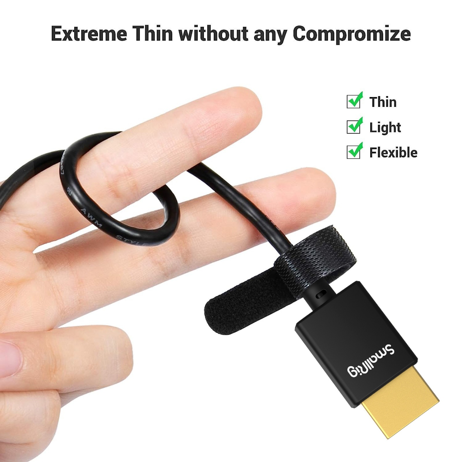 Ultra-Slim 4K HDMI Data Cable (A to A) (55cm) 2957B - Cáp SmallRig 2957B