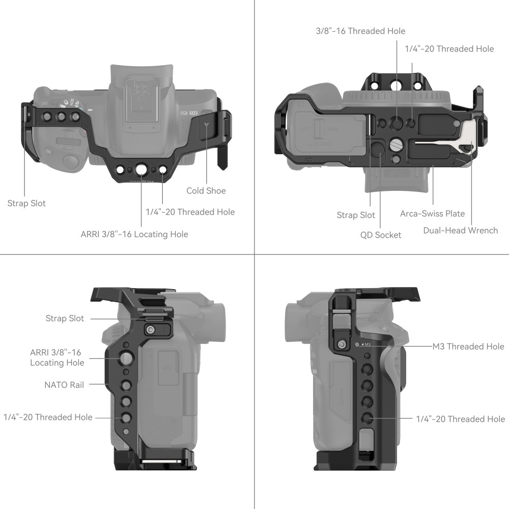 SmallRig Cage for Canon EOS R50 4214