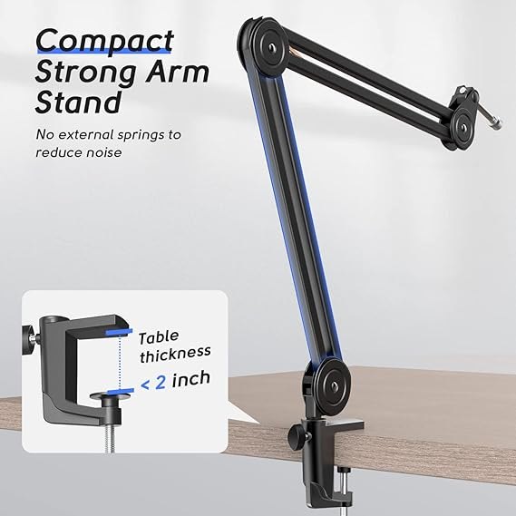 Fifine BM63 Boom Arm Stand 15,5'', Tải trọng lên đến 2kg