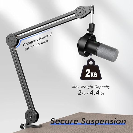 Fifine BM63 Boom Arm Stand 15,5'', Tải trọng lên đến 2kg
