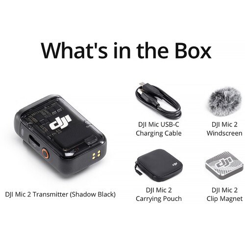 DJI Mic 2 Transmitter ( Black ) - Chính hãng