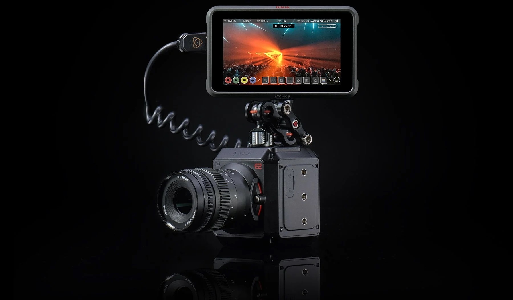 MÀN HÌNH VIDEO MÀU 5 INCH NINJA V+, DÙNG CHO CAMERA HIỆU ATOMOS, MÃ ATOMNJVPL1