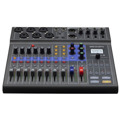 ZOOM L8  Máy Ghi Âm - Zoom LiveTrak L-8 Portable 8-Channel Digital Mixer and Multitrack Recorder