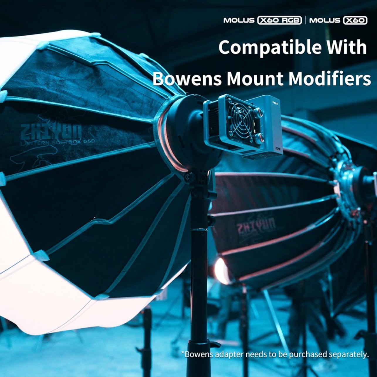 MOLUS X60 RGB Combo - Đèn Zhiyun Molus X60 RGB - Bản Combo