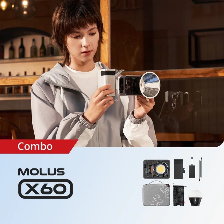 MOLUS X60 COMBO - Đèn Zhiyun Molus X60 Bi-Color LED - Bản Combo