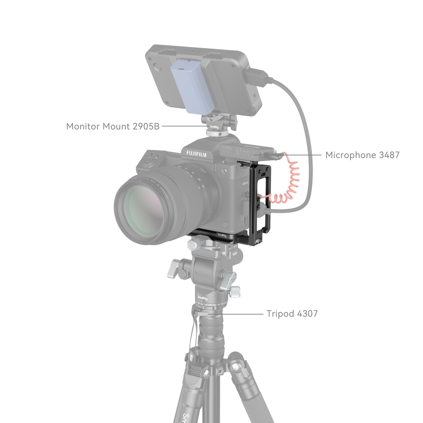 SmallRig Dedicated L Bracket cho FUJIFILM GFX100 II - 4514